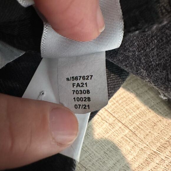 Loft Destructed The Straight Crop High Rise Jean Washed Black 32/14 - Picture 10 of 14